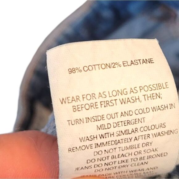 NEUW Light Wash Marilyn Torn Haze Skinny Jeans Size 32 - Picture 11 of 11